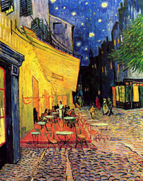 Van Gogh Cafe Terrace on the place du forum arles at night 